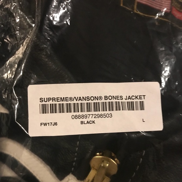 Supreme x Vanson Leather Bones Jacket - Picture 3 of 8